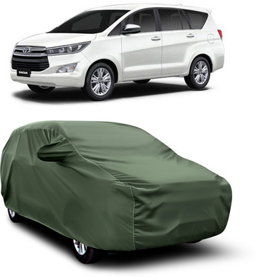 SXAWG Car Cover For Toyota Innova Crysta (With Mirror Pockets)(Green)