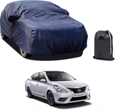 PAGORA Car Cover For Nissan Sunny (With Mirror Pockets)(Blue)