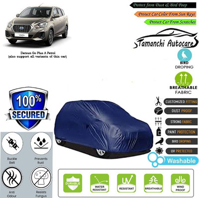 Tamanchi Autocare Car Cover For Datsun Go Plus A Petrol(Blue)