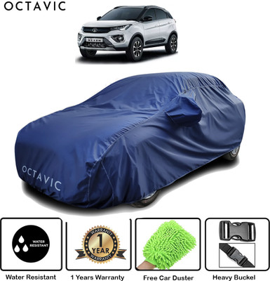 octavic Car Cover For Tata Nexon (With Mirror Pockets)(Blue)