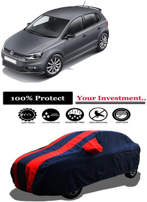 Amexride Car Cover For Volkswagen Polo GT TSI (With Mirror Pockets)(Red)