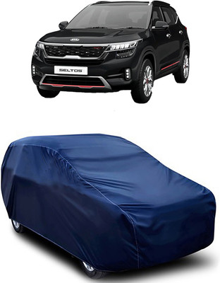 MoTRoX Car Cover For Kia SELTOS (Without Mirror Pockets)(Blue)