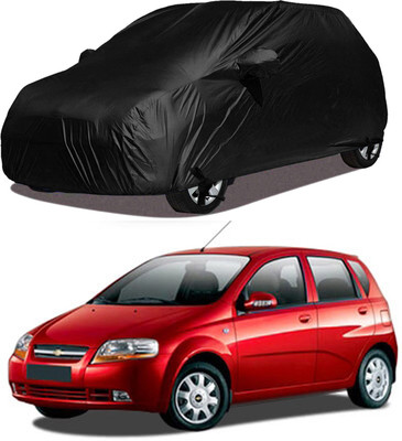 STARIE Car Cover For Chevrolet Aveo Uva (With Mirror Pockets)(Black)