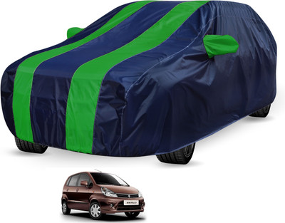 Auto Hub Car Cover For Maruti Suzuki Zen Estilo (Without Mirror Pockets)(Black, Green)