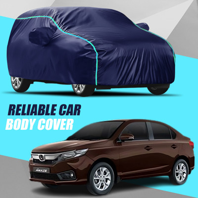 R Rayvin Star Car Cover For Honda Amaze (With Mirror Pockets)(Multicolor)
