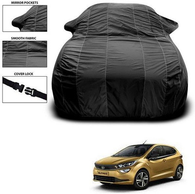 SEBONGO Car Cover For Tata Altroz (With Mirror Pockets)(Black)