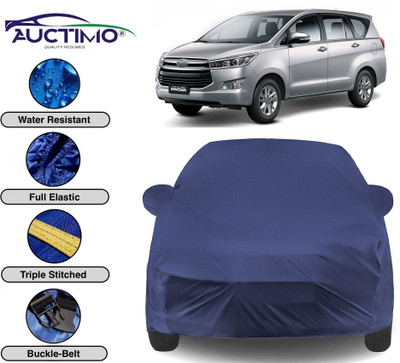 AUCTIMO Car Cover For Toyota Innova (With Mirror Pockets)(Blue)