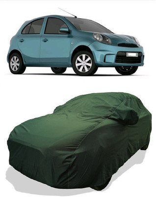 QLAX Car Cover For Maruti Micra Active XV Petrol (With Mirror Pockets)(Green)