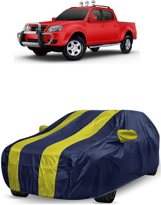 ANTOFY Car Cover For Tata Xenon XT EX 4X2 (With Mirror Pockets)(Yellow, Blue)