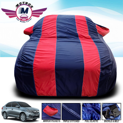 MoTRoX Car Cover For Chevrolet Spark (With Mirror Pockets)(Red, Blue)