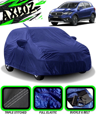 AXLOZ Car Cover For Maruti Suzuki S-Cross (With Mirror Pockets)(Blue)