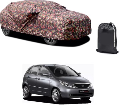 CODOKI Car Cover For Tata Indica Vista (With Mirror Pockets)(Red, For 2019, 2020, 2021, 2022, 2023 Models)