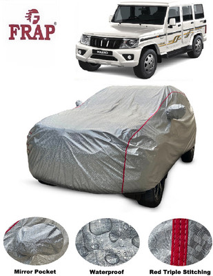 Frap Car Cover For Mahindra Bolero (With Mirror Pockets)(Silver)