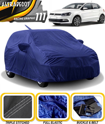ALTRADECOT Car Cover For Volkswagen Polo GT (With Mirror Pockets)(Blue)