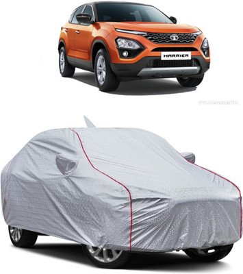 FUZICON Car Cover For Tata Harrier (With Mirror Pockets)(Silver)