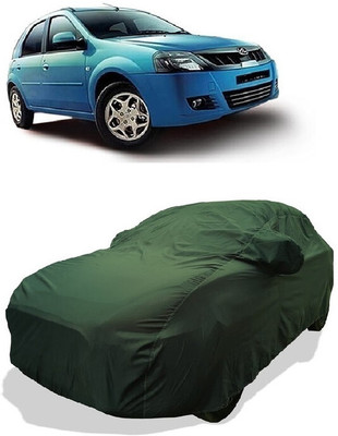 Coxtor Car Cover For Mahindra E Verito D4 Electric (With Mirror Pockets)(Green)