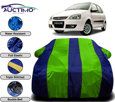 AUCTIMO Car Cover For Tata Indica V2 (With Mirror Pockets)(Multicolor)