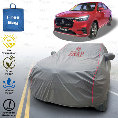 Frap Car Cover For Honda Amaze, Amaze SX i-VTEC, Amaze VX i-DTEC, Amaze V Petrol (With Mirror Pockets)(Grey, Red, For 2024 Models)