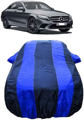 Wegather Car Cover For Mercedes Benz C-Class Progressive C 200 Petrol (With Mirror Pockets)(Blue)