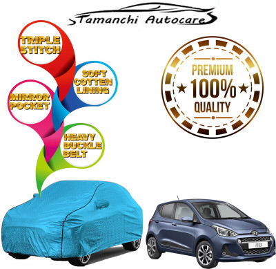 Tamanchi Autocare Car Cover For Hyundai Eon (With Mirror Pockets)(Blue)