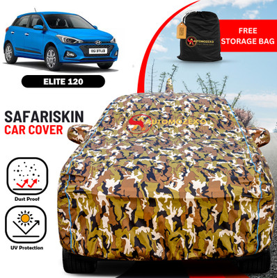 AUTOMOZEXO Car Cover For Hyundai Elite i20 (With Mirror Pockets)(Multicolor)