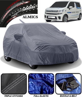 ALMICS Car Cover For Maruti Suzuki WagonR Electric Vehicle (With Mirror Pockets)(Grey)
