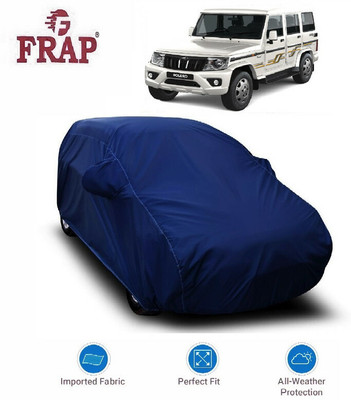 Frap Car Cover For Mahindra Bolero (With Mirror Pockets)(Blue)
