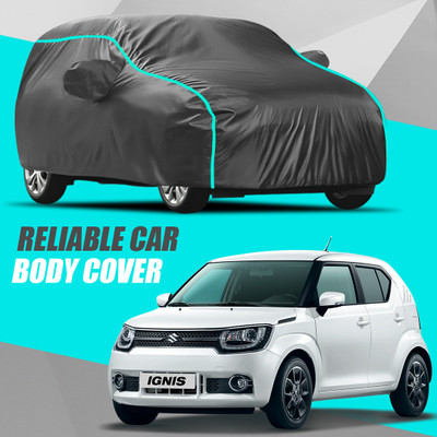 R Rayvin Star Car Cover For Maruti Suzuki Ignis (With Mirror Pockets)(Multicolor)