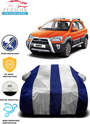 FUZICON Car Cover For Kia CROSS(White, Blue)