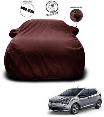 ANTHUB Car Cover For Tata Altroz (With Mirror Pockets)(Maroon)