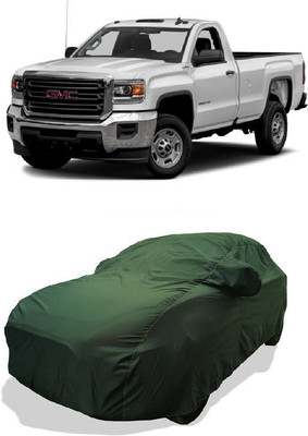 QLAX Car Cover For Maruti Silverado 6.0L (With Mirror Pockets)(Green)