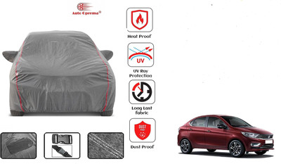 Auto Oprema Car Cover For Tata Tigor (With Mirror Pockets)(Grey)