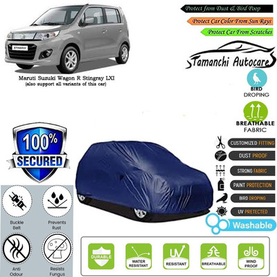 Tamanchi Autocare Car Cover For Maruti Suzuki Wagon R Stingray LXI(Blue)
