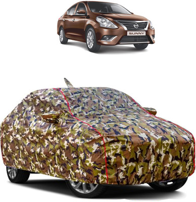 KARKING Car Cover For Nissan Sunny (With Mirror Pockets)(Multicolor)