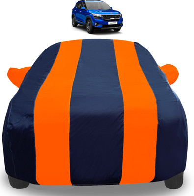 Amanzo Car Cover For Kia SELTOS (With Mirror Pockets)(Orange)