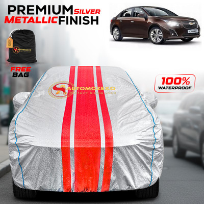 AUTOMOZEXO Car Cover For Chevrolet Cruze (With Mirror Pockets)(Silver)