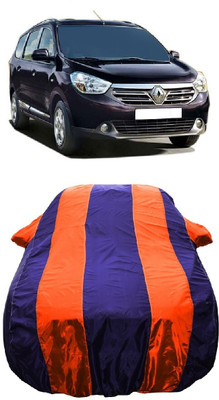 Wegather Car Cover For Renault Lodgy 110PS RxL 7 Seater (With Mirror Pockets)(Orange)