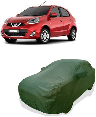 Tricway Car Cover For Nissan Micra XL Optional (With Mirror Pockets)(Green)