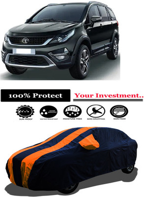 Amexride Car Cover For Tata Hexa XT 4X4 (With Mirror Pockets)(Orange)