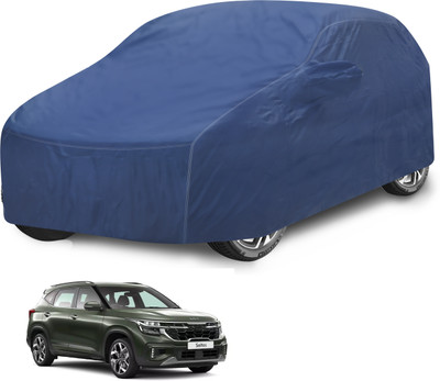 Auto Hub Car Cover For Kia SELTOS (With Mirror Pockets)(Blue)