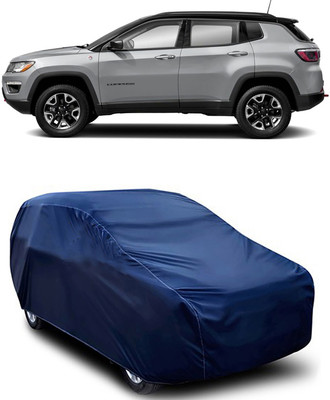 MoTRoX Car Cover For Jeep Compass (Without Mirror Pockets)(Blue)