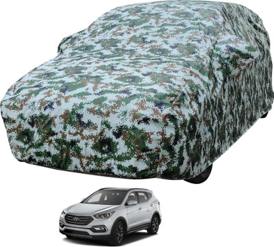 MOCKHE Car Cover For Hyundai SantaFe (With Mirror Pockets)(Multicolor)