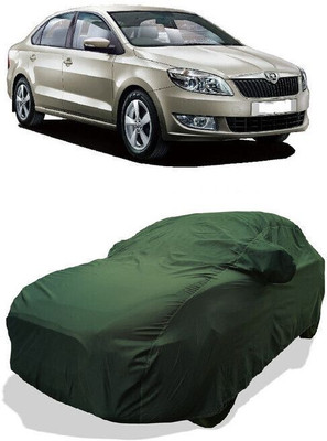 QLAX Car Cover For Maruti Rapid 1.6 MPI AT Style Plus Black Package (With Mirror Pockets)(Green)