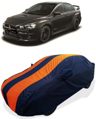 Coxtor Car Cover For Mitsubishi Lancer Evolution (With Mirror Pockets)(Orange)