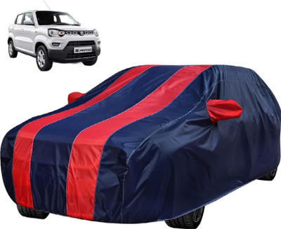 Auto Hub Car Cover For Maruti S-Presso (With Mirror Pockets)(Red)