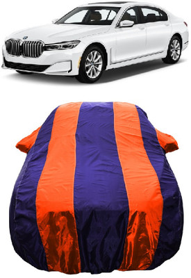 Wegather Car Cover For BMW 7 Series 730Ld M Sport Diesel (With Mirror Pockets)(Orange)