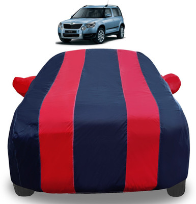 Amanzo Car Cover For Skoda Yeti (With Mirror Pockets)(Red)