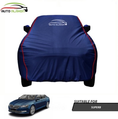 AUTO ALAXON Car Cover For Skoda Superb (With Mirror Pockets)(Blue)