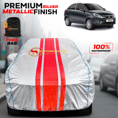 AUTOMOZEXO Car Cover For Tata Zest (With Mirror Pockets)(Silver)