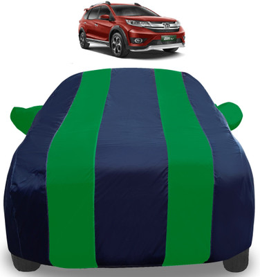 Auto Hub Car Cover For Honda BR-V (With Mirror Pockets)(Green)